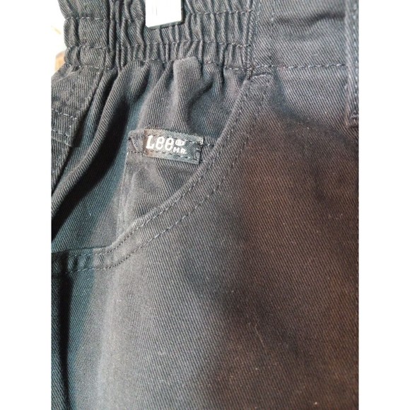 Lee Riders Womens Side Elastic Utility Black Denim Size 14 Short - Picture 2 of 10